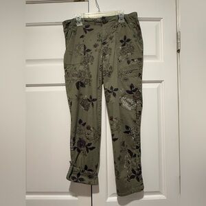 Democracy Olive Floral Pants